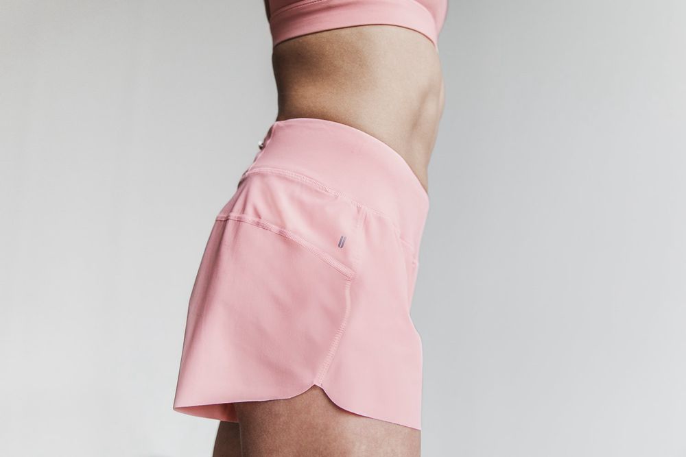 Shorts NOBULL Femme Rose - NOBULL Pace 3",France (2314-HRUJY)